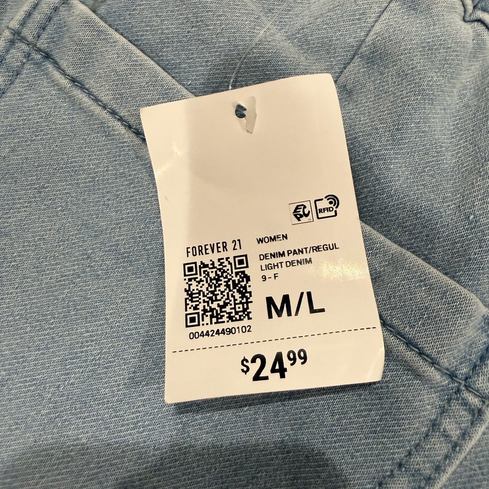 Forever 21 Women’s Denim Joggers - Picture 7 of 16